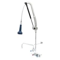 T&S B-5115-12-CRB8P 38 1/2"H Deck Mount Pre Rinse Faucet - 1 7/100 GPM, Base with Nozzle thumbnail 2