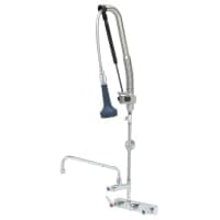 T&S B-5125-12-CRB8P 38 1/2"H Wall Mount Pre Rinse Faucet - 1 7/100 GPM, Base with Nozzle thumbnail 2