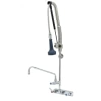 T&S B-5125-12CRB8TP 40 7/16"H Wall Mount Pre Rinse Faucet - 1 7/100 GPM, Base with Nozzle thumbnail 2