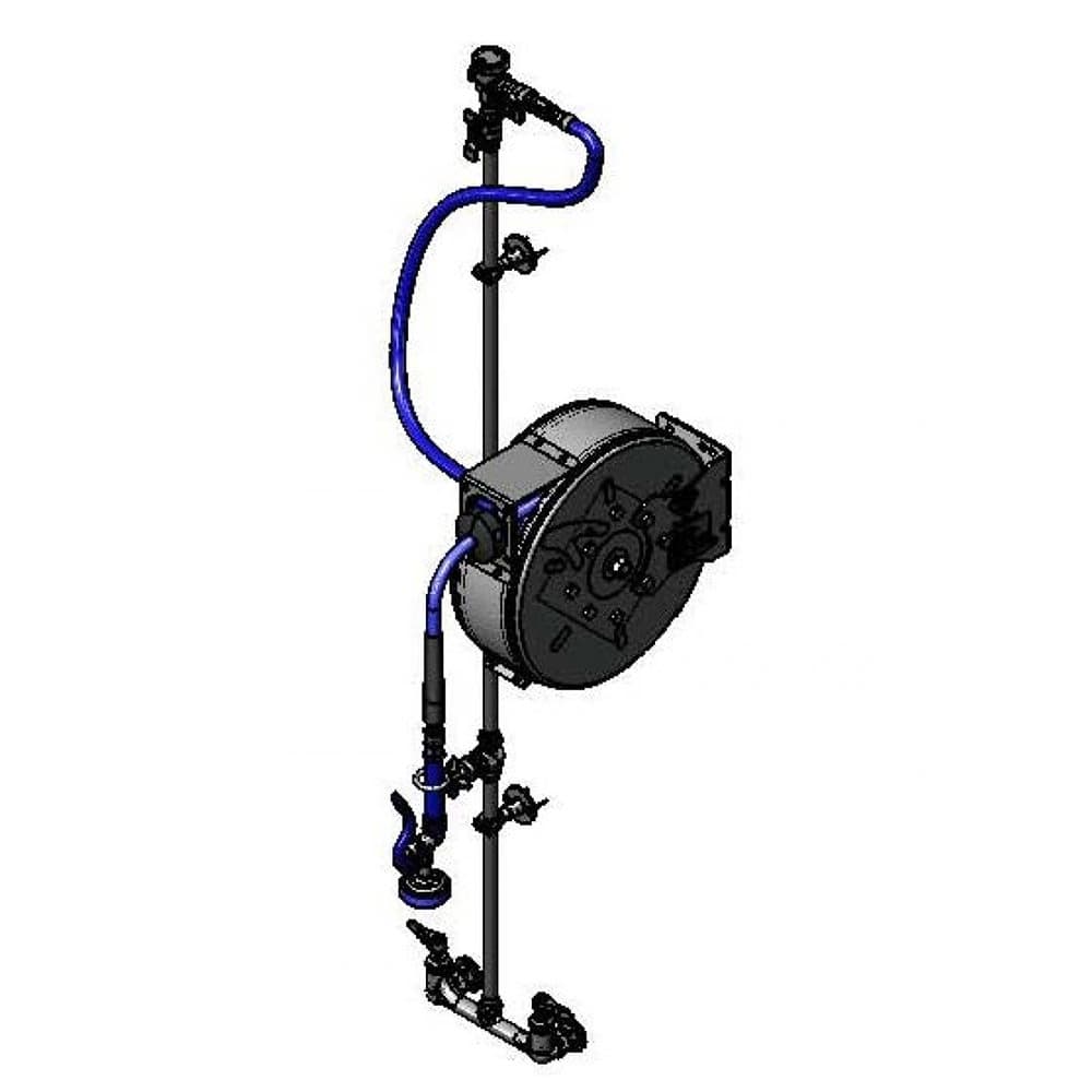 T&S B-7122-C01XS1E Enclosed Hose Reel Assembly w/ 30 ft Hose, 2 23/25 GPM