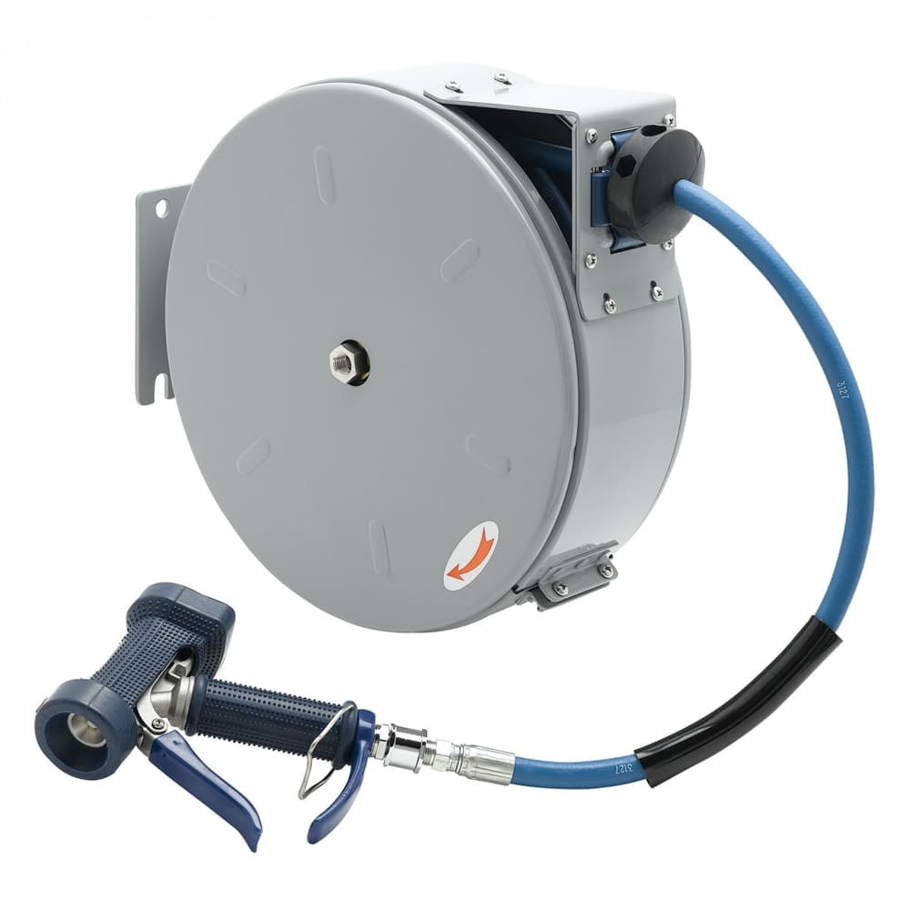 T&S B-7222-C05 Open Hose Reel w/ 30 ft Hose & Front Trigger Water Gun