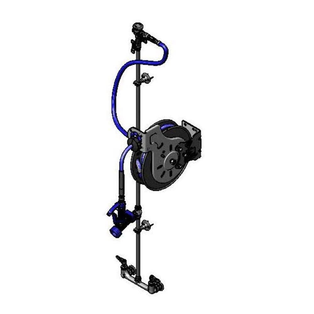 T&S B-7232-U05XS1E Open Hose Reel Assembly w/ 35 ft Hose, 3 1/20 GPM