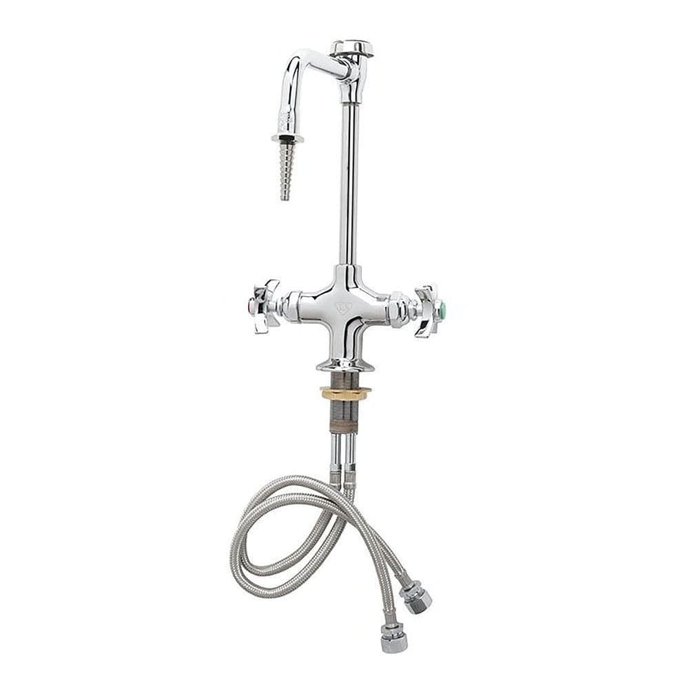 T&S BL570008 Lab Mixing Faucet w/ Rigid Breaker Nozzle, Serrated Tip