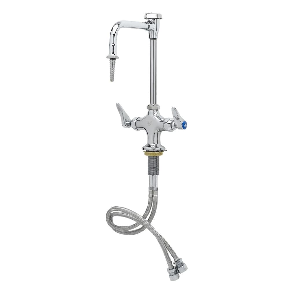 T&S BL-5704-08L-QT Lab Mixing Faucet w/ Vacuum Breaker Nozzle, Serrated Tip