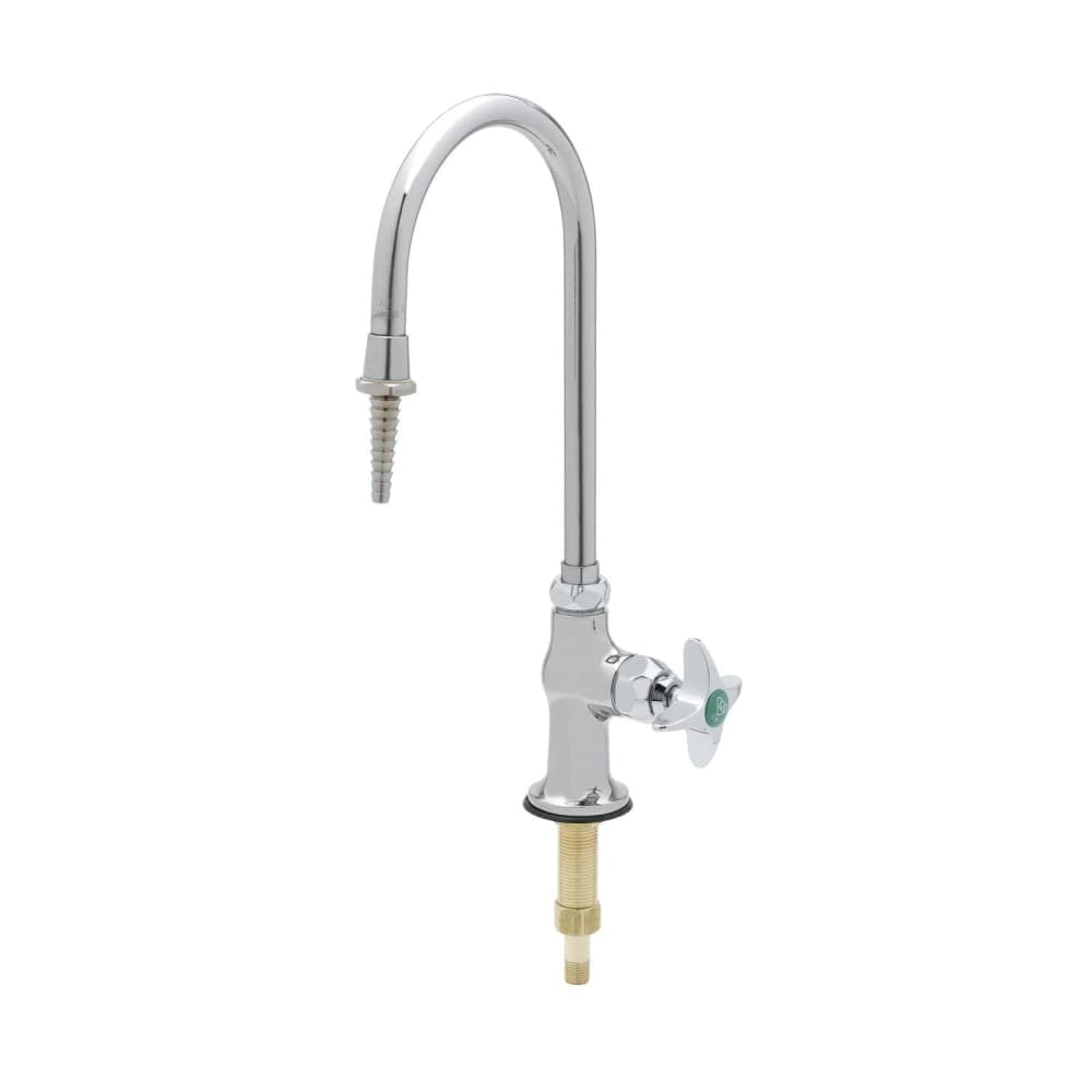 T&S BL-5705-01 Deck Mount Single Temperature Lab Faucet w/ 6" Swivel/Rigid Faucet & Serrated Tip