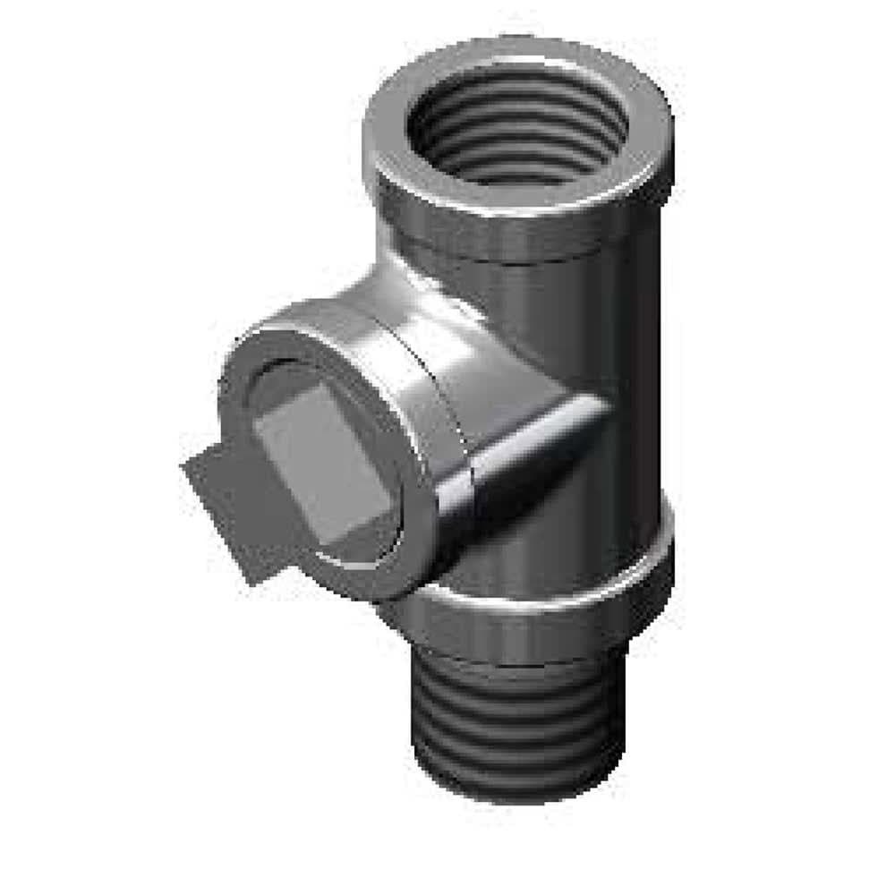 T&S B-TEE-RGD Rigid Tee Assembly, Chrome Plated