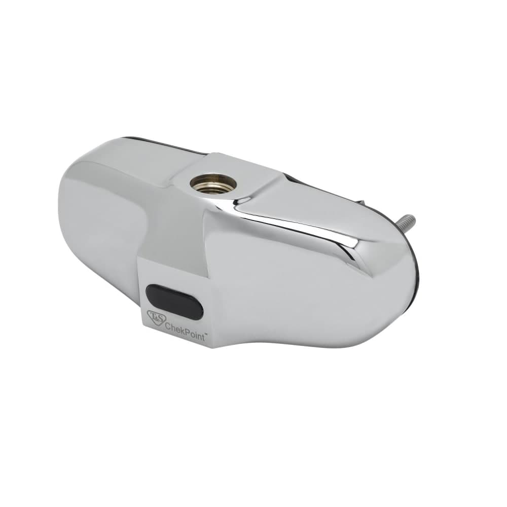 T&S EC-3105-LN Wall Mount Electronic Faucet - 4" Centers, No Spout, Chrome Plated Brass