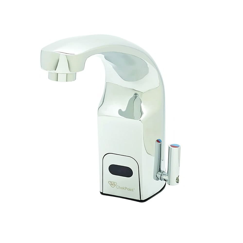 T&S EC-3132 Deck Mount Electronic Faucet - Single Hole, Cast Spout, 100-240v/1ph