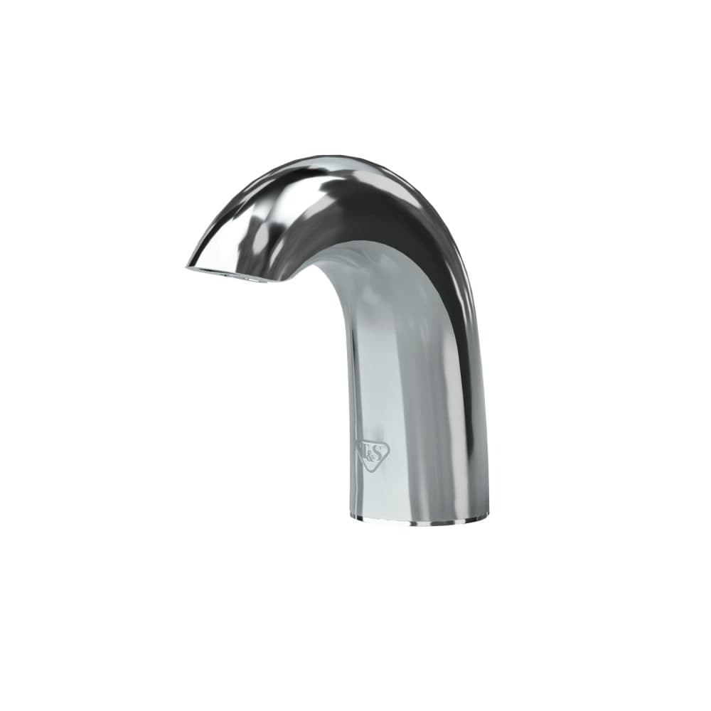 T&S ECW-3172 WaveCrest Deck Mount Electronic Faucet - Single Hole, Fixed Spout, Battery Operated
