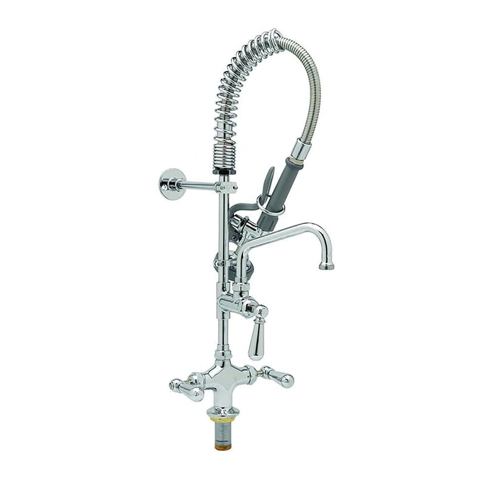 T&S MPZ-2DCN-06 24 13/16"H Deck Mount Pre Rinse Faucet - 1.15 GPM, Base with Nozzle