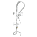 T&S MPZ2DCV06CR 23 13/16"H Deck Mount Pre Rinse Faucet - 1.15 GPM, Base with Nozzle thumbnail 2