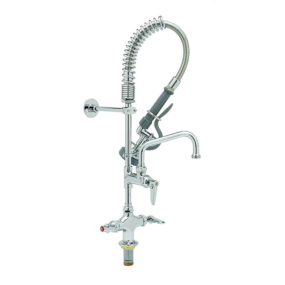 T&S MPZ-2DLN-06 24 13/16"H Deck Mount Pre Rinse Faucet - 1.15 GPM, Base with Nozzle