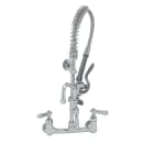 T&S MPZ-8WCN-06 22"H Wall Mount Pre Rinse Faucet - 1.15 GPM, Base with Nozzle thumbnail 2
