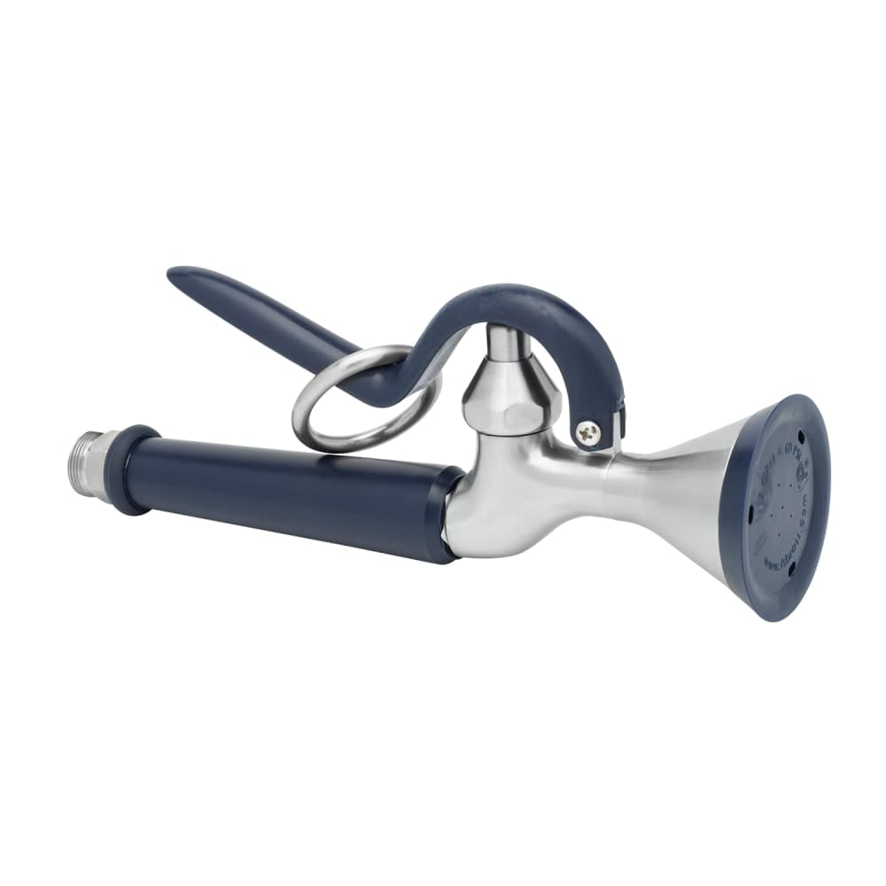 T&S S-0107-Y 1.15 GPM Spray Valve Assembly w/ Hold-down Ring & Rubber Bumper, Blue