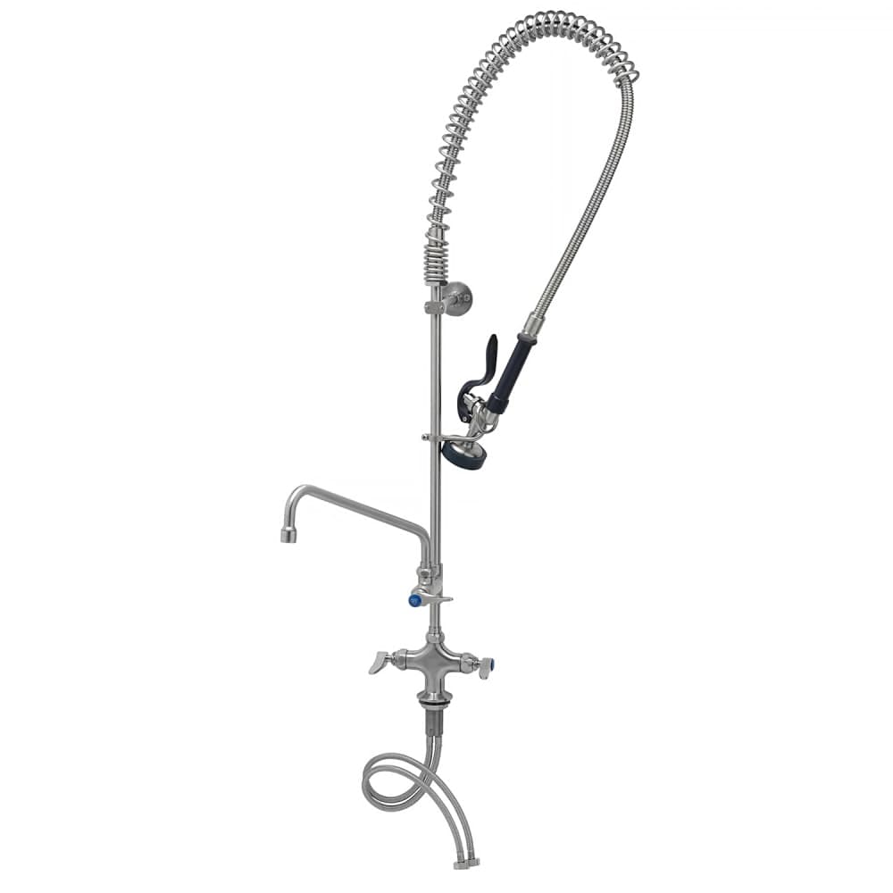 T&S S-0113-A12-B 46 1/4"H Deck Mount Pre Rinse Faucet - 1.15 GPM, Base with Nozzle