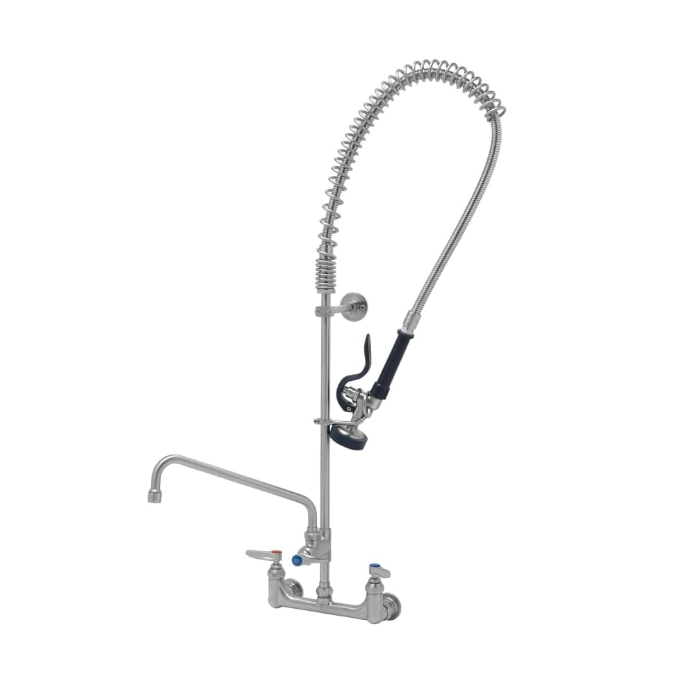 T&S S-0133-A12-B 37 9/16"H Wall Mount Pre Rinse Faucet - 1.15 GPM, Base with Nozzle