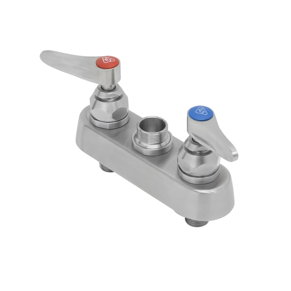 T&S S-1110-LN Deck Mount Faucet Base w/ 4" Centers - 1/2" NPT Male Inlet