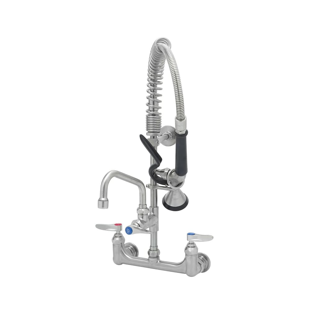 T&S SMPF-8WLN-06 22 1/8"H Wall Mount Pre Rinse Faucet - 1.15 GPM, Base with Nozzle