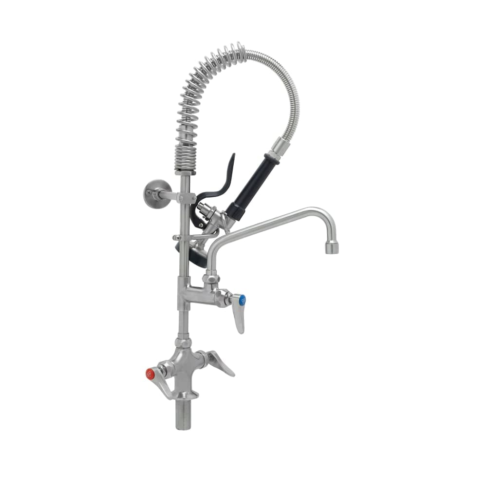 T&S SMPK-2DLN-08 24 13/16"H Deck Mount Pre Rinse Faucet - 1.15 GPM, Base with Nozzle