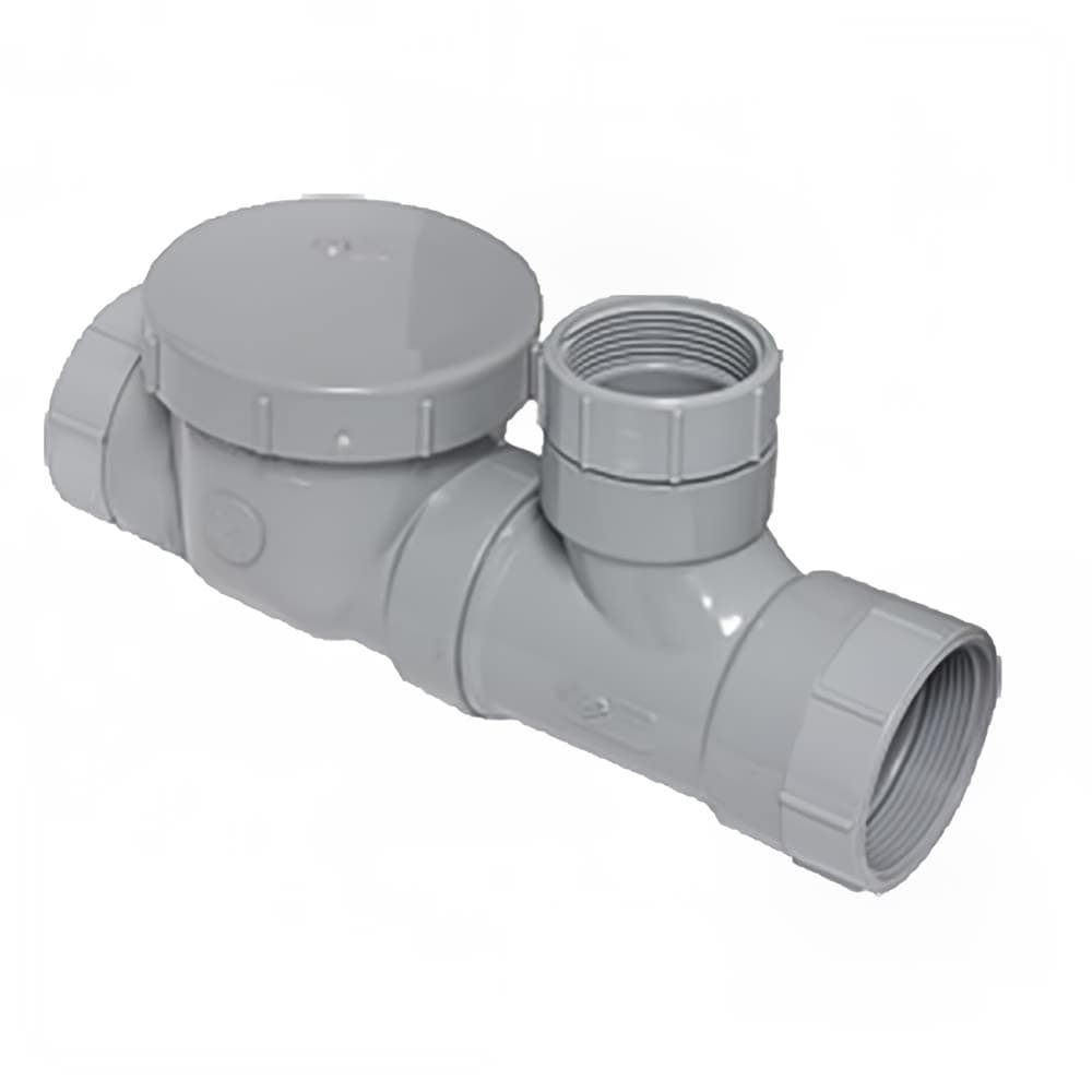 Canplas 3934150AT Threaded Format Flow Control w/ Fittings, Cleanout & Air Intake, 50 GPM, 4"