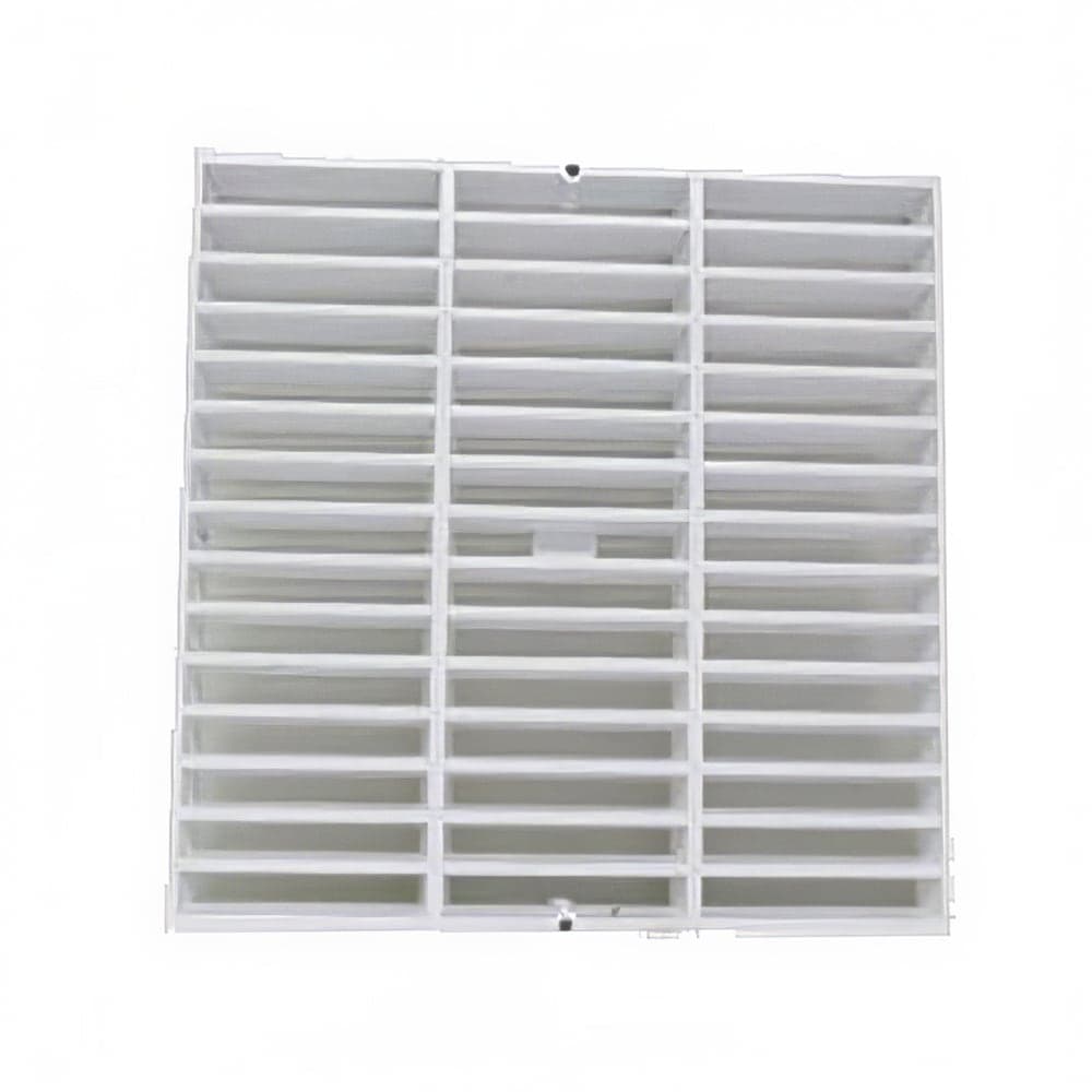 Canplas 394712A 12" Square Full Grate - Corrosion Resistant, White
