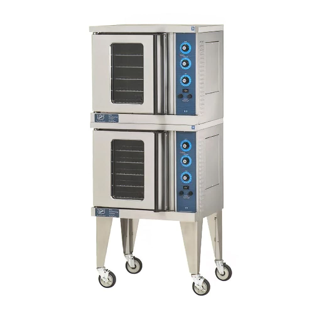 Duke 59-E4V Double Half Size Electric Convection Oven - 8.0 kW, 208v/1ph