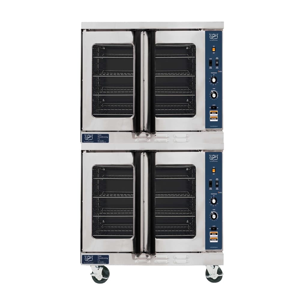 Duke E102-E Double Full Size Electric Convection Oven - 11kW, 240v/1ph