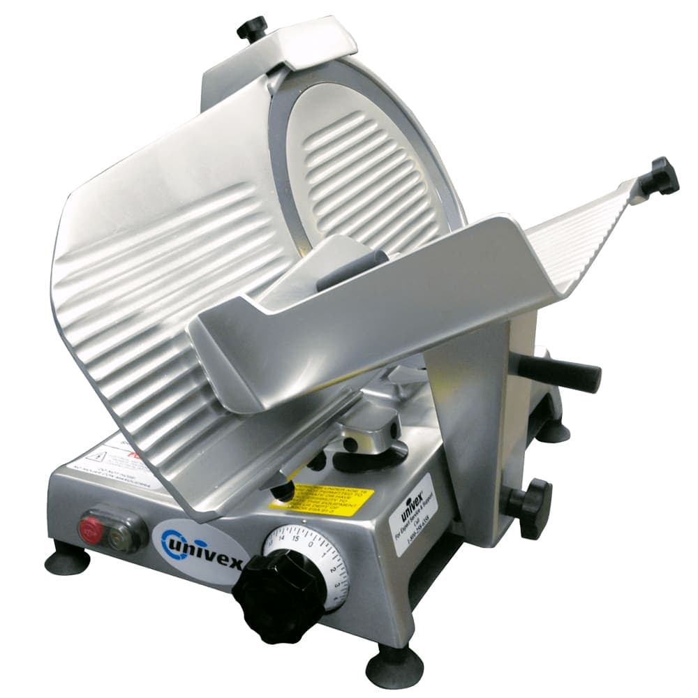 Univex 4612 Manual Meat & Cheese Slicer w/ 12" Blade, Belt Driven, Aluminum, 1/4 hp