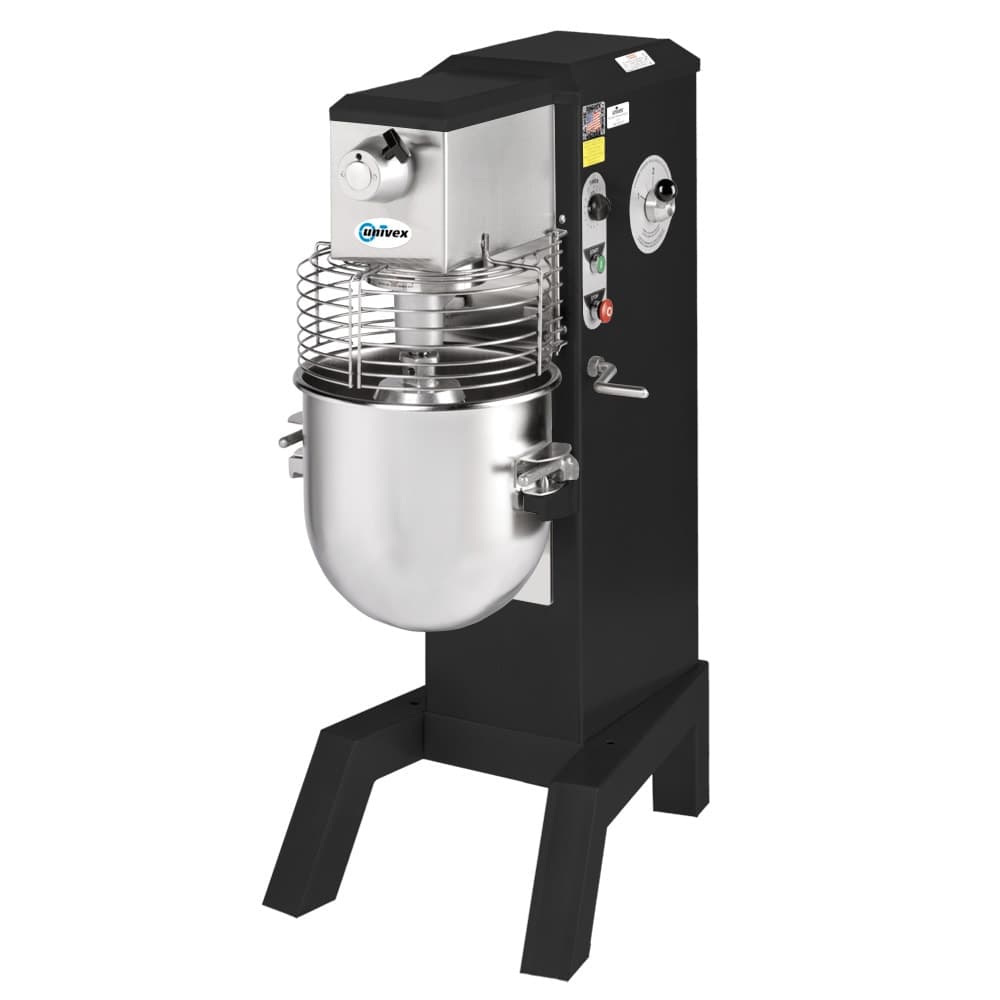Univex SRM30+-BLK 30 qt Planetary Mixer - Floor Model, 1 HP, Black Beauty, 115v