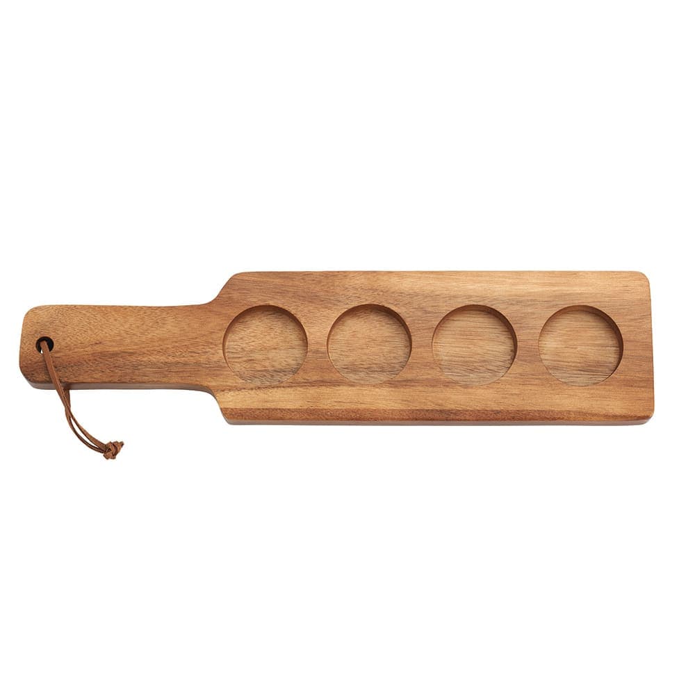 Anchor Hocking 4 Well Serving Paddle, Acacia Wood (11938)