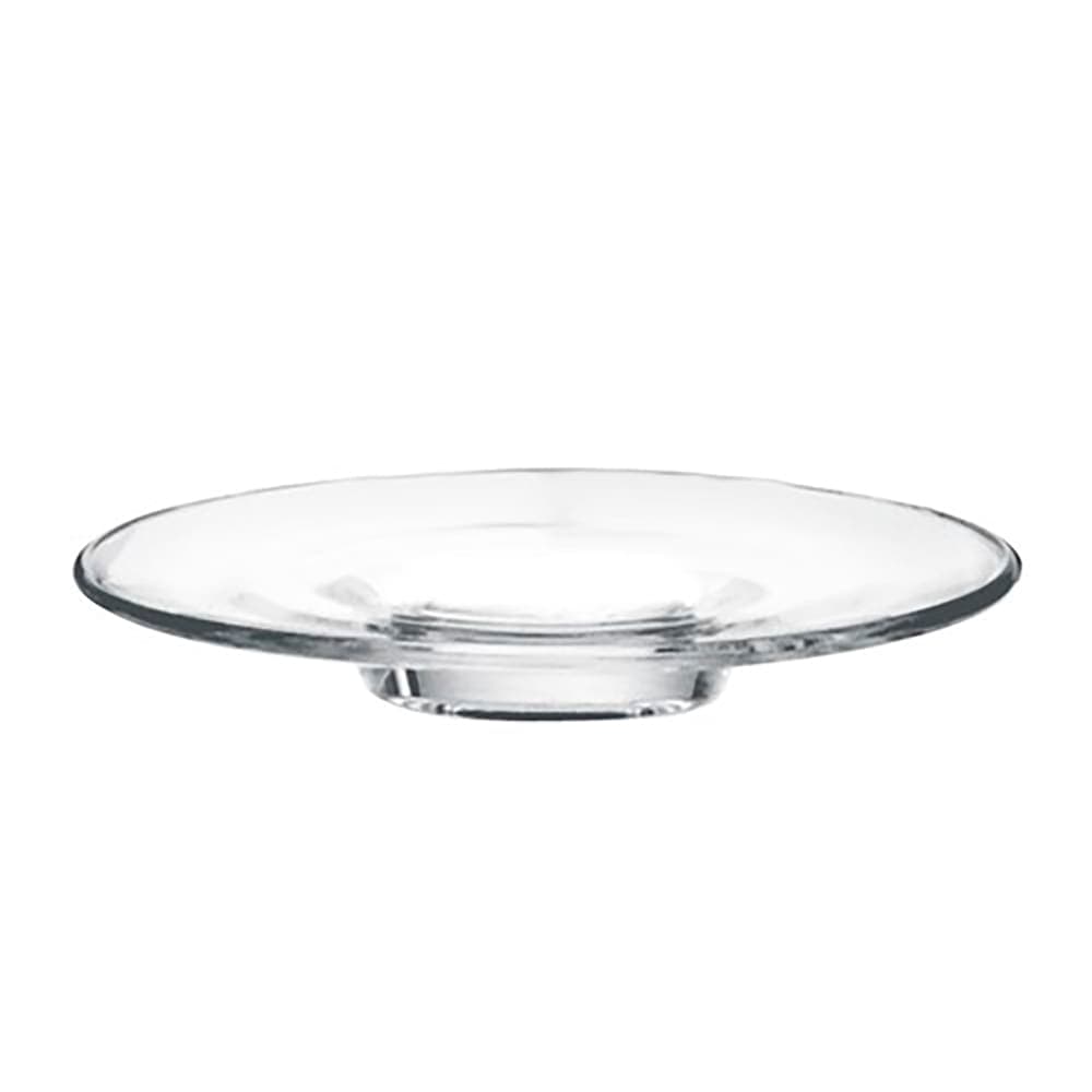 Anchor Hocking 4 1/4" Round Kenya Espresso Saucer - Glass, Clear (1P01672)