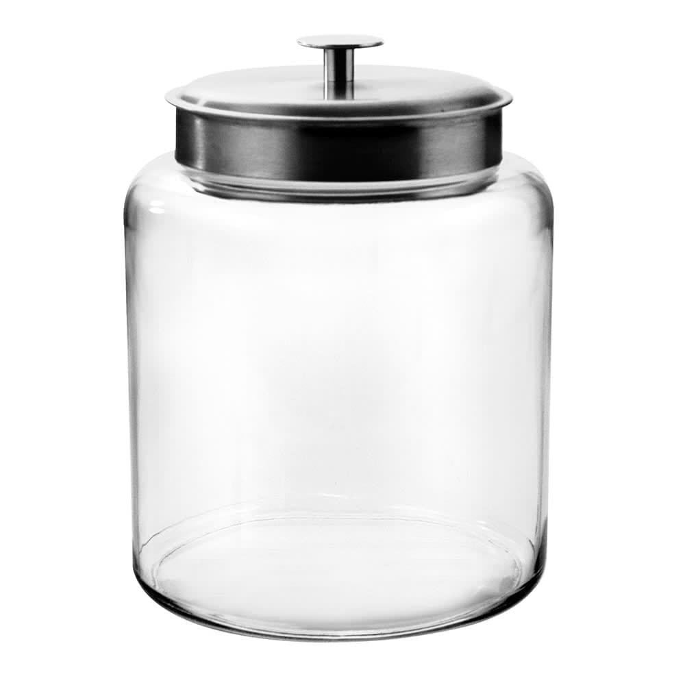 Anchor Hocking 2 gal Montana Glass Jar w/ Brushed Stainless Steel Lid (91523AHG17)