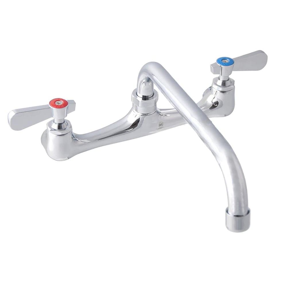 BK Resources BKF-8W-8-G Splash Mount Faucet w/ 8" Swing Spout & 8" Centers