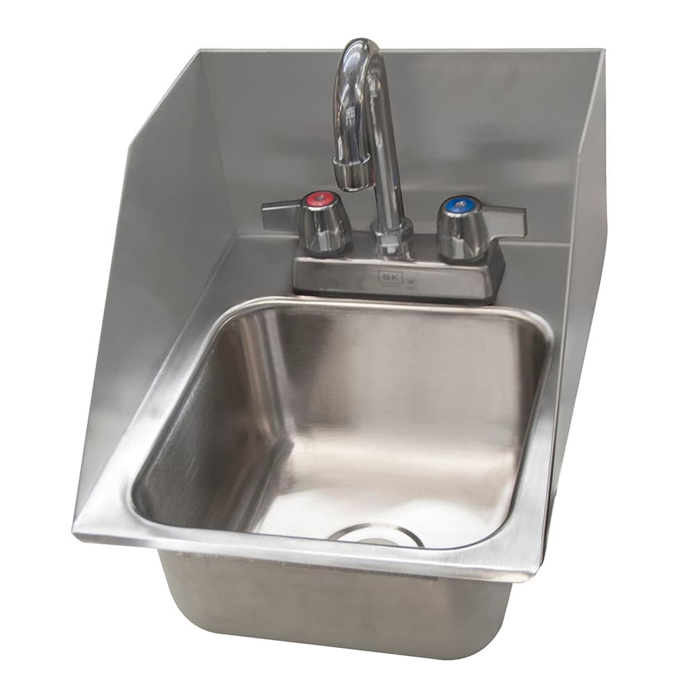 BK Resources DDI-0909524S-P-G (1) Compartment Drop-in Sink - 9" x 9", Drain Included