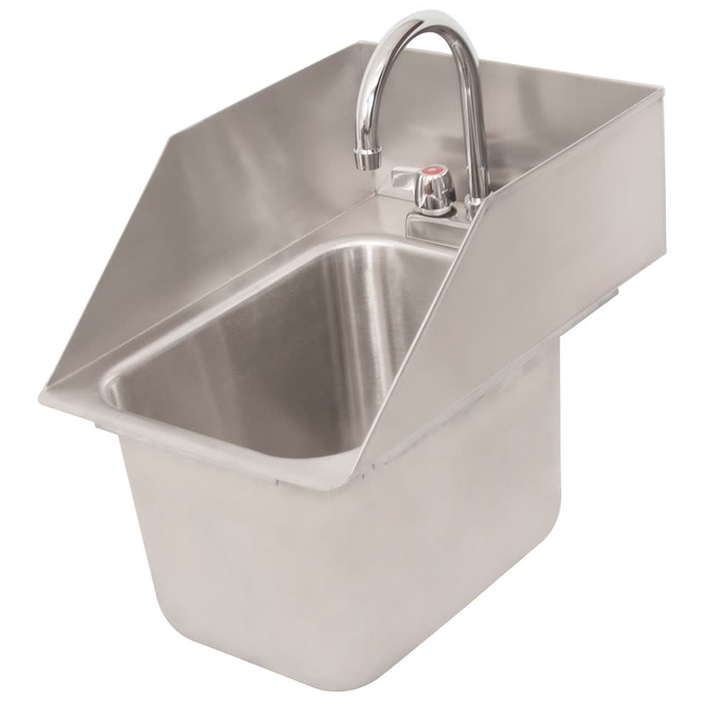 BK Resources DDI-10141024S-P-G (1) Compartment Drop-in Sink - 10" x 14", Drain Included