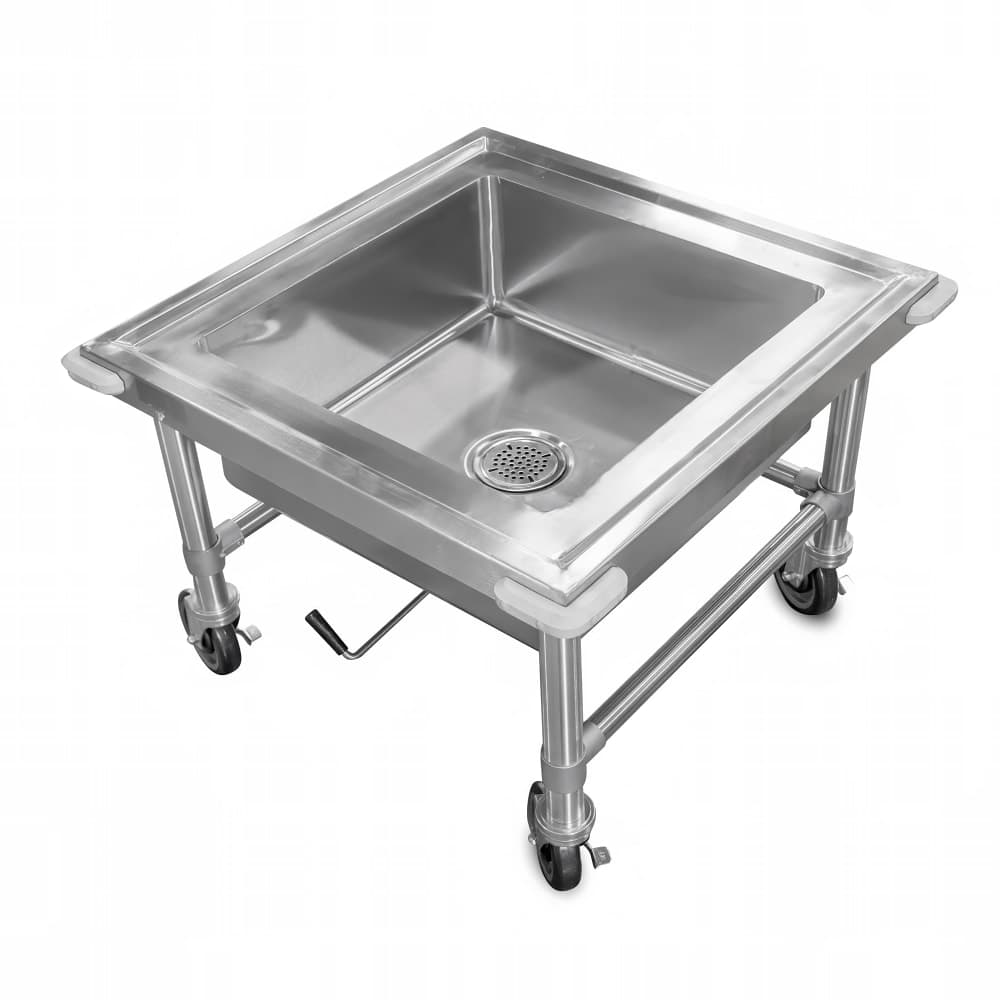 Splash Mobile Mop Sink w/ 20"D Bowl, Stainless Steel (M-SS-208)