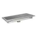 Splash Floor Trough w/ Subway Style Grating - 24"W x 18"D, Stainless Steel (TR1824) thumbnail 2