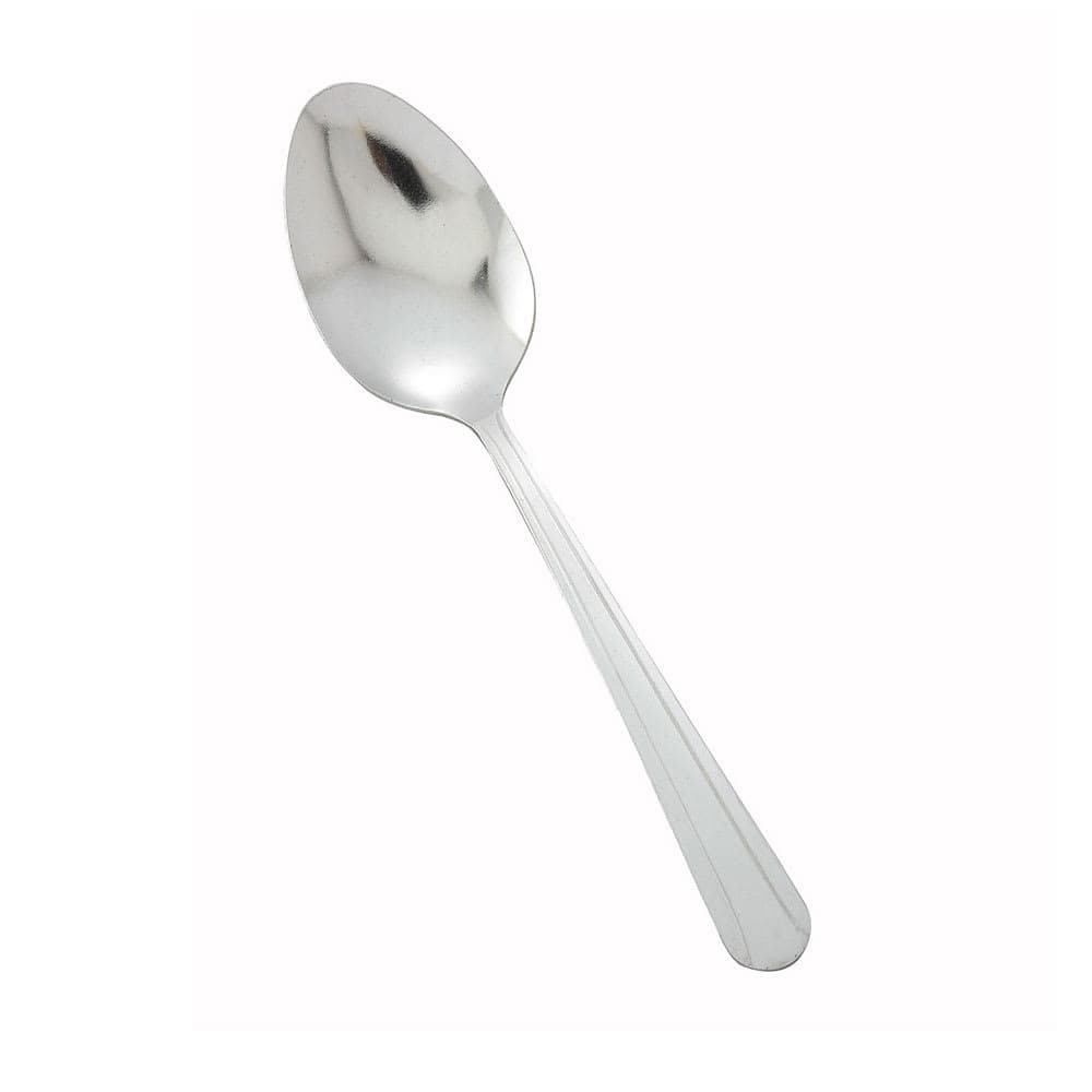 Winco 0001-03 7" Dinner Spoon with 18/0 Stainless Grade, Dominion Pattern