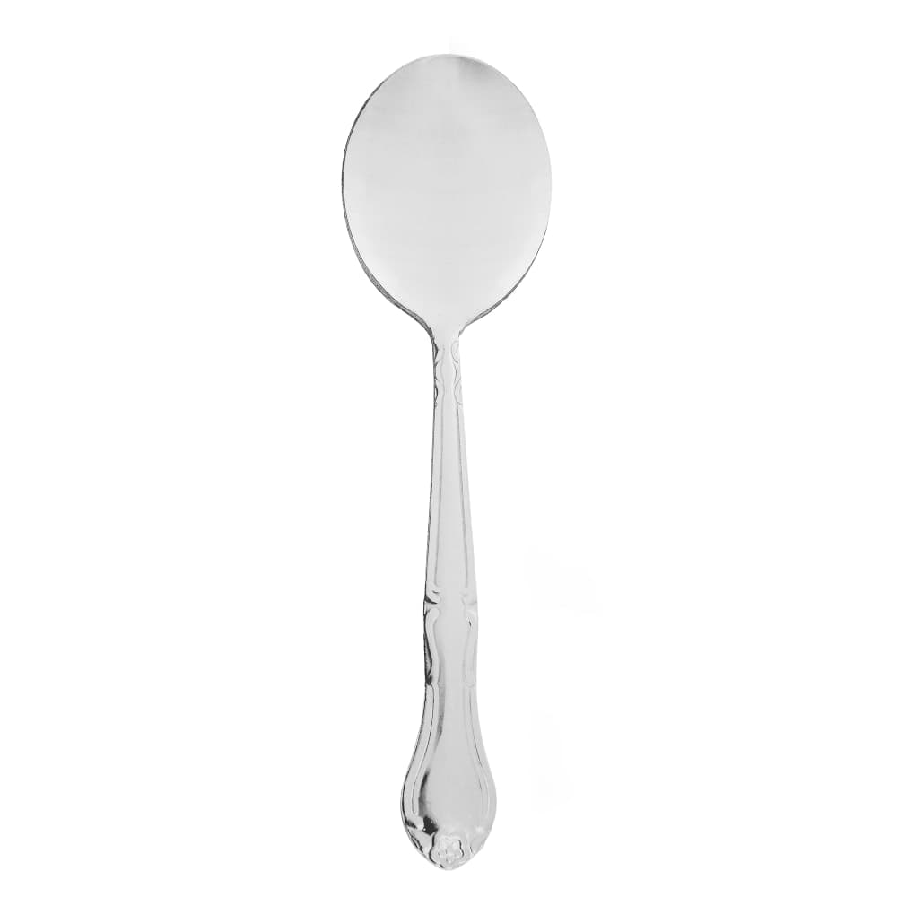 Winco 0004-04 6" Bouillon Spoon with 18/0 Stainless Grade, Elegance Pattern