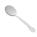 Winco 0004-04 6" Bouillon Spoon with 18/0 Stainless Grade, Elegance Pattern thumbnail 2
