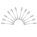 Winco 0005-02 7 1/8" Iced Tea Spoon with 18/0 Stainless Grade, Dots Pattern thumbnail 7