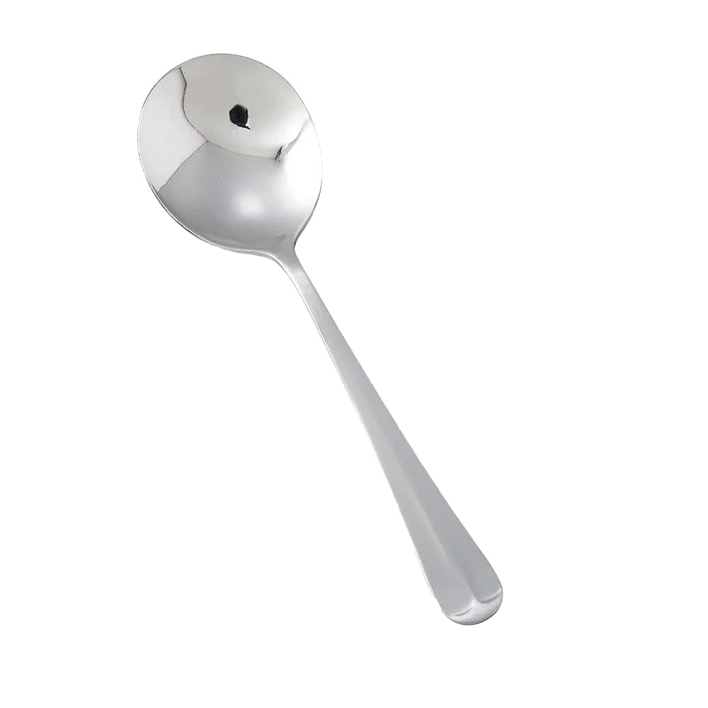 Winco 0015-04 6" Bouillon Spoon with 18/0 Stainless Grade, Lafayette Pattern