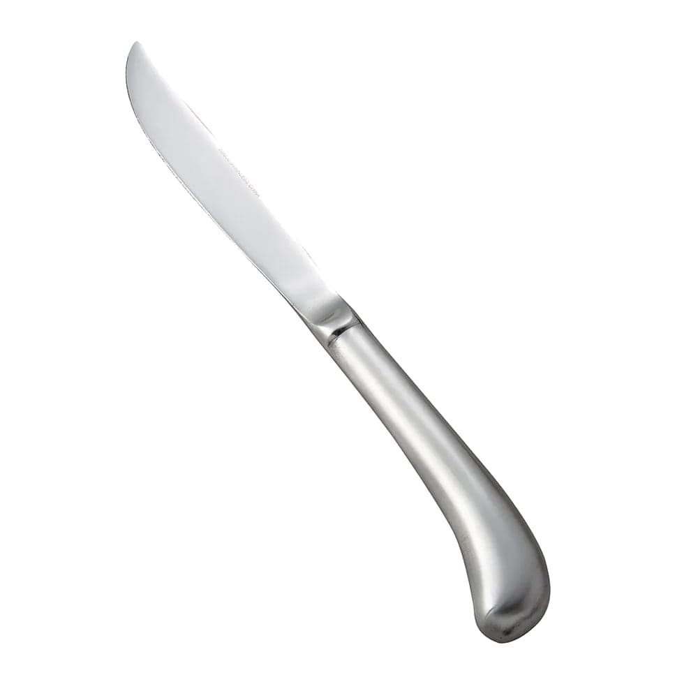 Winco 0015-11 Steak Knife, Lafayette, Medium Weight, Satin Finish, 18/0 SS, Hollow Handle