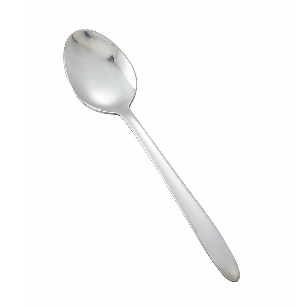 Winco 0019-03 9" Dinner Spoon with 18/0 Stainless Grade, Flute Pattern