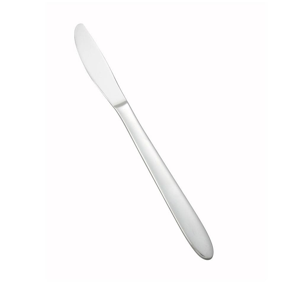 Winco 0019-08 9" Dinner Knife with 18/0 Stainless Grade, Flute Pattern