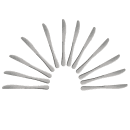 Winco 0026-08 8 5/8" Dinner Knife with 18/0 Stainless Grade, Elite Pattern thumbnail 6