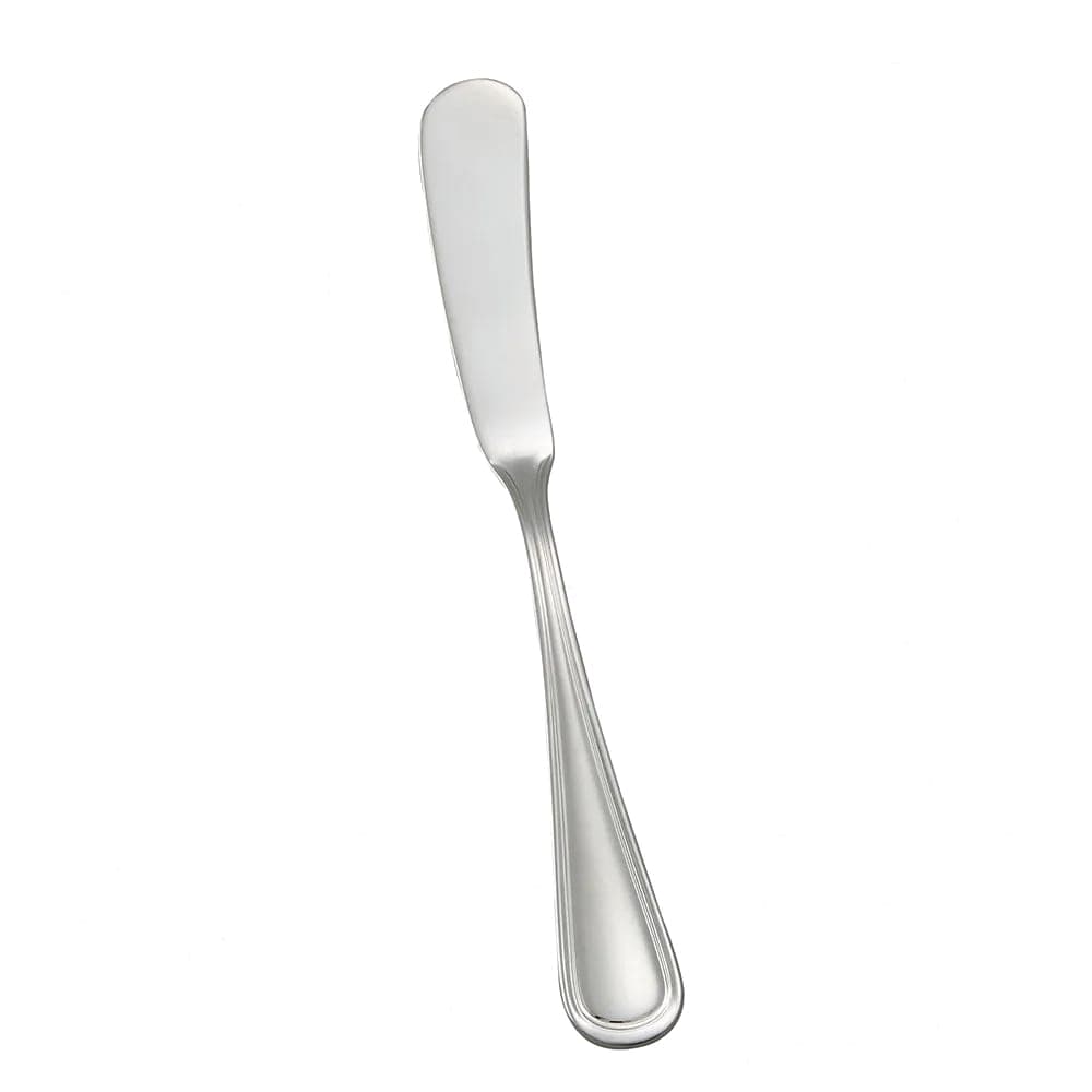 Winco 0030-12 6 3/4" Butter Knife with 18/8 Stainless Grade, Shangarila Pattern