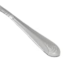 Winco 0031-01 6 1/8" Teaspoon with 18/8 Stainless Grade, Peacock Pattern thumbnail 7