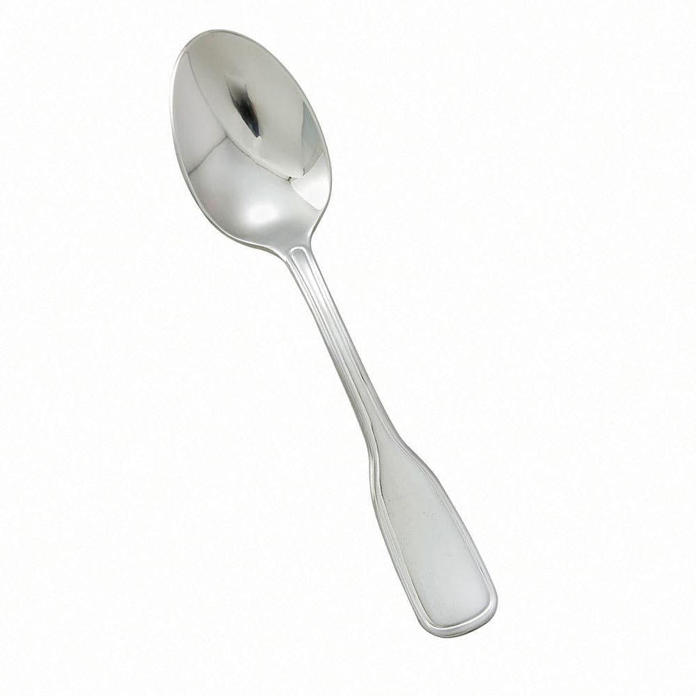 Winco 0033-01 6 1/4" Teaspoon with 18/8 Stainless Grade, Oxford Pattern