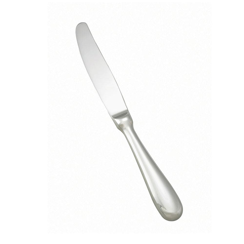 Winco 0034-15 8 3/4" Dinner Knife with 18/8 Stainless Grade, Stanford Pattern